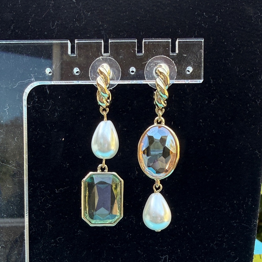 Mignonne Gavigan Gold and Blue Gemstone Earrings